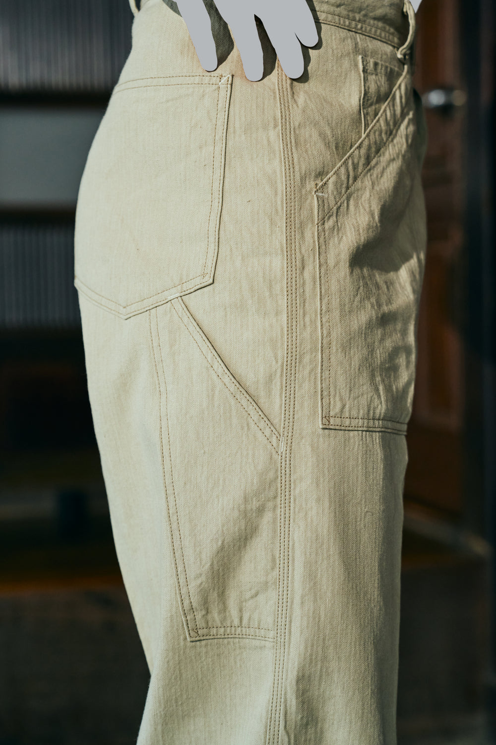 PAUL Linen Cotton Chevron